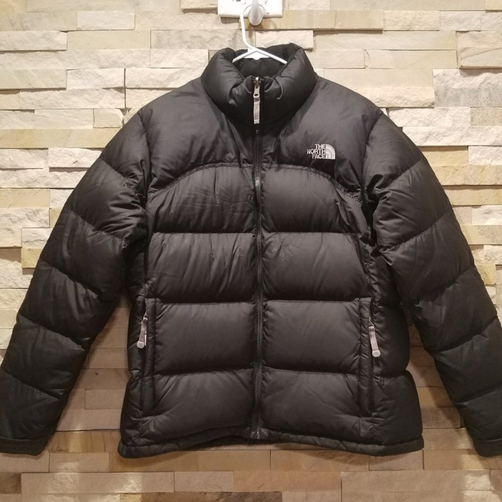 North Face Womens Black Large 96 Nuptse Puffer Jacket 700 Down Vintage Ski Coat